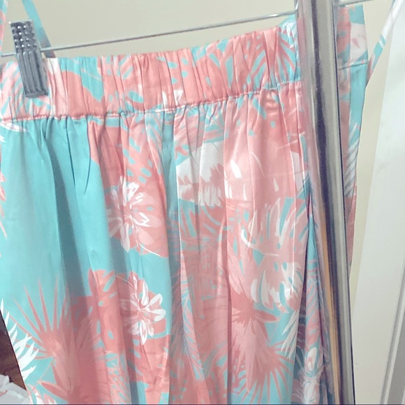 Pink/Mint Tropical Club Pant Set - Picture 6 of 7